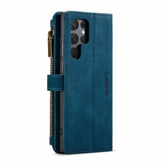 Samsung S23 Ultra Navy Blue - Book Case met Rits