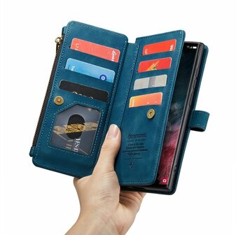 Samsung S23 Ultra Navy Blue - Book Case met Rits