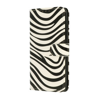 Samsung S22 Ultra met Zebra Print  - Book Case