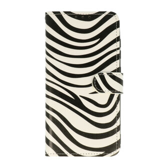 Samsung S22 Ultra met Zebra Print  - Book Case