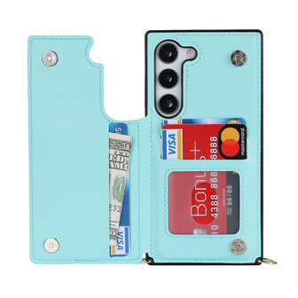 Samsung S23 Plus Turquoise - Back Cover met Koord