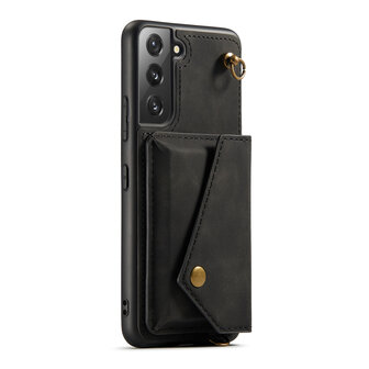 Samsung S22 Plus Charcoal Gray - Back Cover met Koord