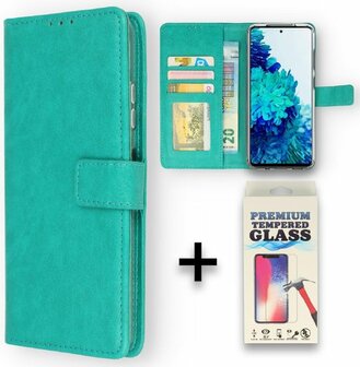 S21 FE - Book Case &amp;amp; Glas - Turquoise