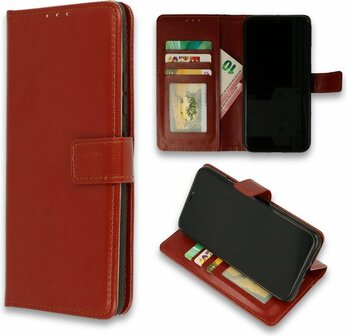 Samsung S21 Ultra - Book Case - Bruin