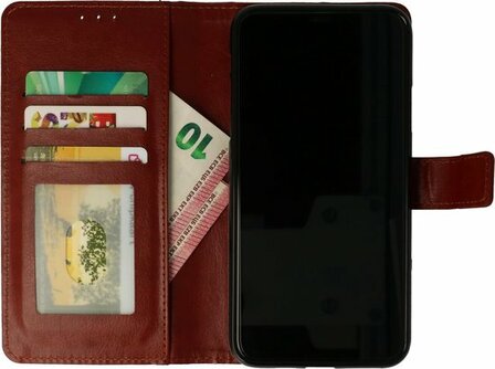 Samsung S21 Ultra - Book Case - Bruin