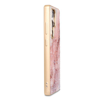 Samsung S22 Ultra - Diamant Marmer Glitter - Roze