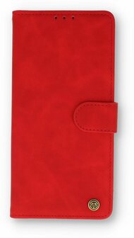 Samsung S21 FE Crimson Red &amp;amp; Glas - Book Case
