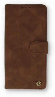 Samsung S21 FE Chocolate Brown &amp;amp; Glas - Book Case
