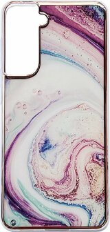 Samsung S21 FE - Marmer Back Cover - Twister