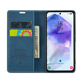 Samsung S25 Plus - Navy Blue - Book Case