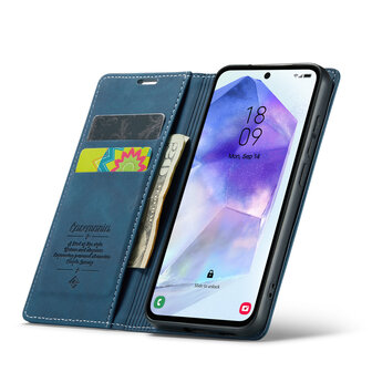 Samsung S25 Plus - Navy Blue - Book Case