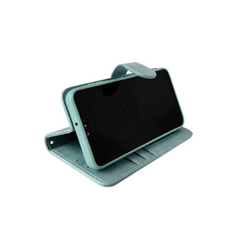 Samsung S25 - Licht Blauw - HQ Book Case &amp;amp; Glas