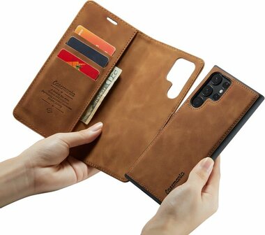 Samsung S22 Ultra Sienna Brown - 2 in 1 Book Case