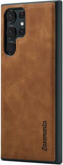 Samsung S22 Ultra Sienna Brown - 2 in 1 Book Case