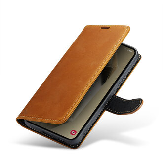 Samsung S24 Sienna Brown - Leather Book Case