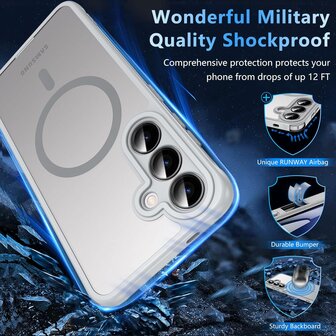 Samsung S25 Plus - Matte MagSafe Armor - Grijs