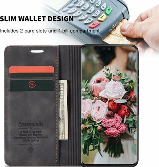 Oppo A94 Charcoal Gray - Book Case