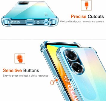 Oppo A98 - Anti-Shock - Transparant