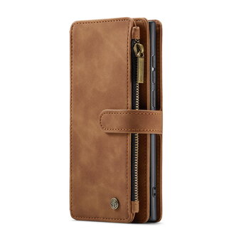 Samsung S25 Ultra - Sienna Brown - Book Case met Rits