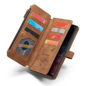 Samsung S25 Ultra - Sienna Brown - Book Case met Rits
