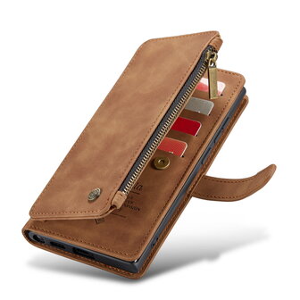 Samsung S25 Ultra - Sienna Brown - Book Case met Rits