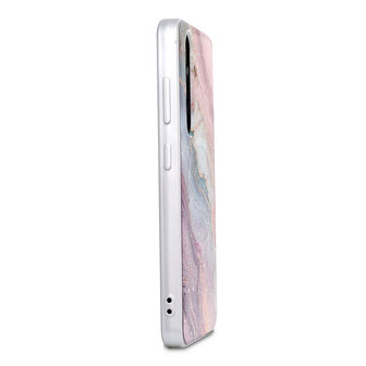 Samsung S25 Plus - Roze - Marmer MagSafe Back Cover