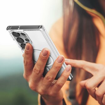 Samsung S23 Ultra Transparant - Anti Shock - Geschikt voor Magsafe