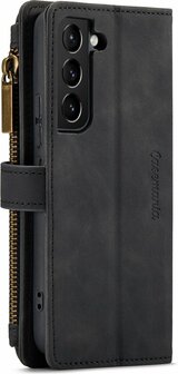 Samsung S22 Charcoal Gray - Book Case met Rits