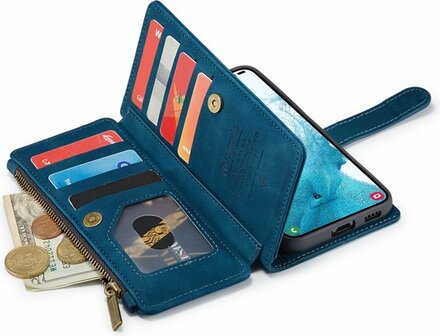 Samsung S22 Plus Navy Blue - Book Case met Rits
