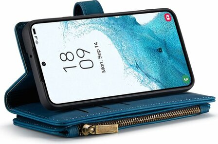 Samsung S22 Plus Navy Blue - Book Case met Rits
