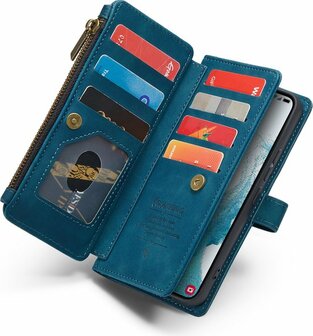 Samsung S22 Plus Navy Blue - Book Case met Rits
