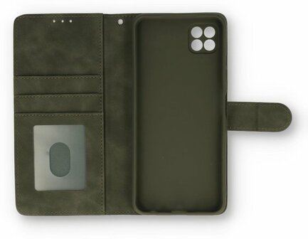 Samsung S21 FE Shadow Gray &amp;amp; Glas - Book Case