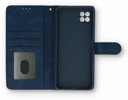Samsung S21 FE Navy Blue &amp;amp; Glas - Book Case