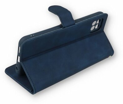 Samsung S21 FE Navy Blue &amp;amp; Glas - Book Case