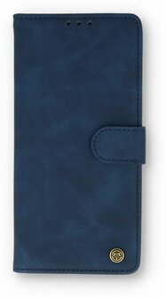 Samsung S21 FE Navy Blue &amp;amp; Glas - Book Case