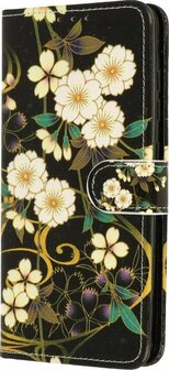 Samsung S21 Ultra - Book Case - Wilde Bloemen