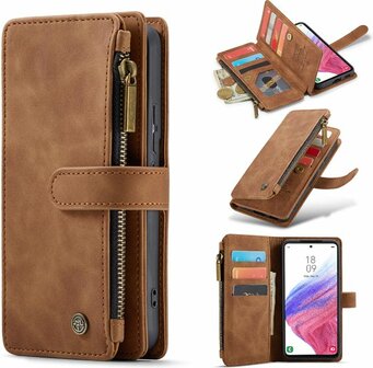 Samsung S22 Plus Sienna Brown - Book Case met Rits