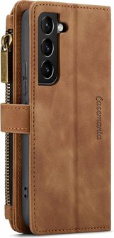 Samsung S22 Plus Sienna Brown - Book Case met Rits