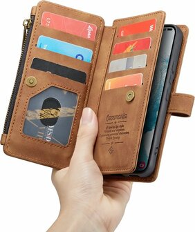 Samsung S22 Plus Sienna Brown - Book Case met Rits