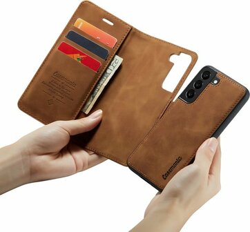 Samsung S22 Plus Sienna Brown - 2 in 1 Book Case