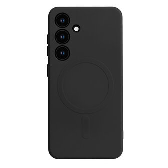 Samsung S25 Plus - Zwart - Camera Siliconen MagSafe Back Cover