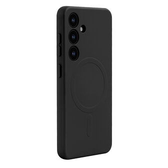 Samsung S25 Plus - Zwart - Camera Siliconen MagSafe Back Cover