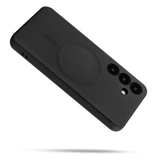 Samsung S25 Plus - Zwart - Camera Siliconen MagSafe Back Cover