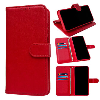Oppo A40 / A40m / A60 5G - Book Case - Rood