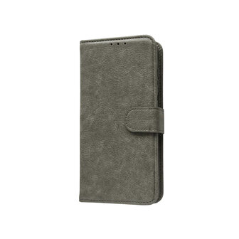 Samsung S25 Ultra - Grijs - HQ Book Case &amp;amp; Glas