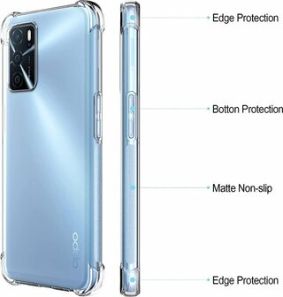 Oppo A54S - Anti Shock &amp;amp; 2x Glas - Transparant