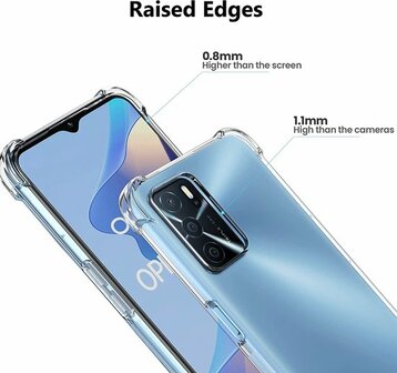 Oppo A54S - Anti Shock &amp;amp; 2x Glas - Transparant
