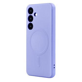 Samsung S25 Plus - Paars - Camera Siliconen MagSafe Back Cover
