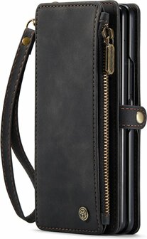 Samsung Z Fold 3 Charcoal Gray - Book Case met Rits