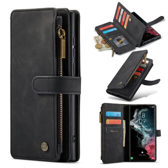 Samsung S25 Ultra - Charcoal Gray - Book Case met Rits